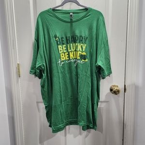 Next Level Be Happy Be Lucky Be Kind St. Patrick's Day Graphic T-Shirt 4XL